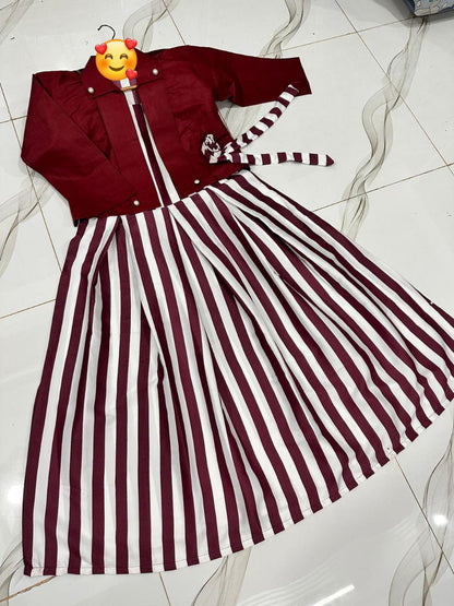 Silk Zebra Printed Maxi With Cotton Seperate Winter Collection