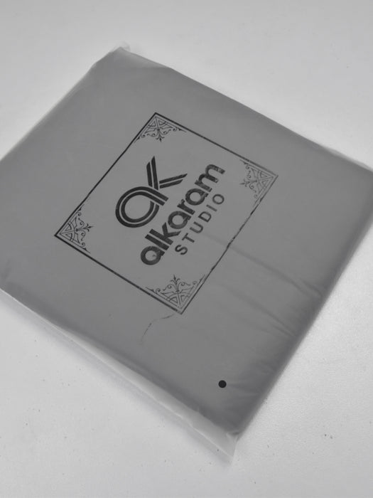 Unstitched Cotton Suit For Men-Black-AN4003