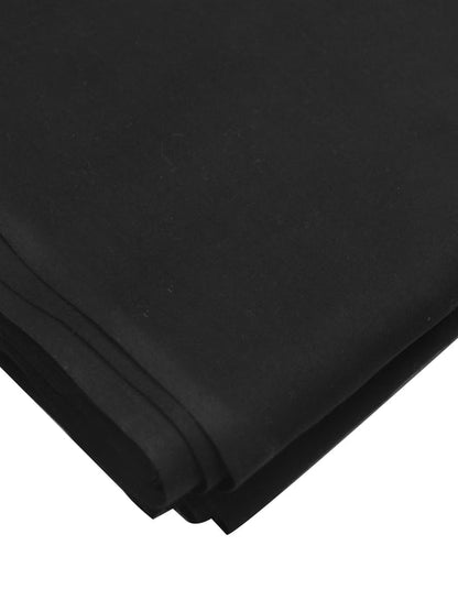 Unstitched Cotton Suit For Men-Black-AN4003