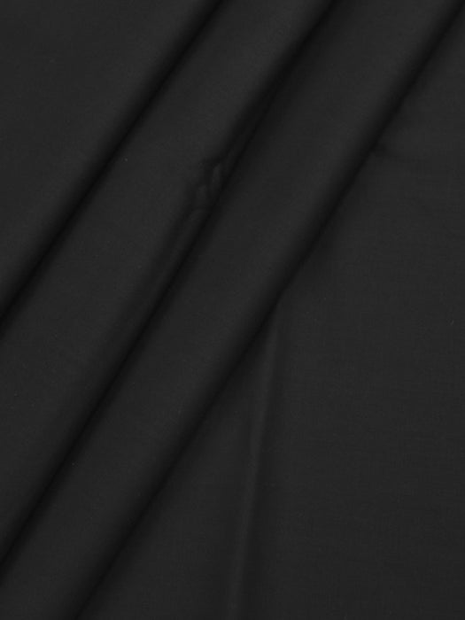 Unstitched Cotton Suit For Men-Black-AN4003